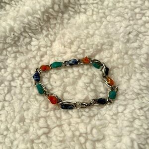 Multicolor and multi stone small cute bracelet
